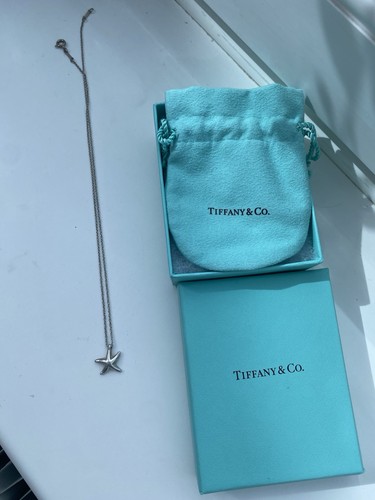 Tiffany & Co. Elsa Peretti Starfish Pendant 16" Sterling Silver Necklace