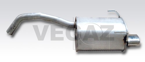 Vegaz EndschalldäMpfer Hinten (FTS-370) FüR Ford KA Fiat 500 C | Auspufftopf-image
