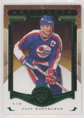 2015-16 Upper Deck Artifacts Legends Emerald 83/99 Dale Hawerchuk #138 HOF 5w7