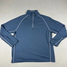 Cloudveil Shirt Mens 2XL 1/4 Zip Pull Over Long Sleeve Blue Base Layer