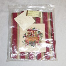 NEW Longaberger Holiday Stripe 2005 Tote Bag 23154166 Christmas Embroidered