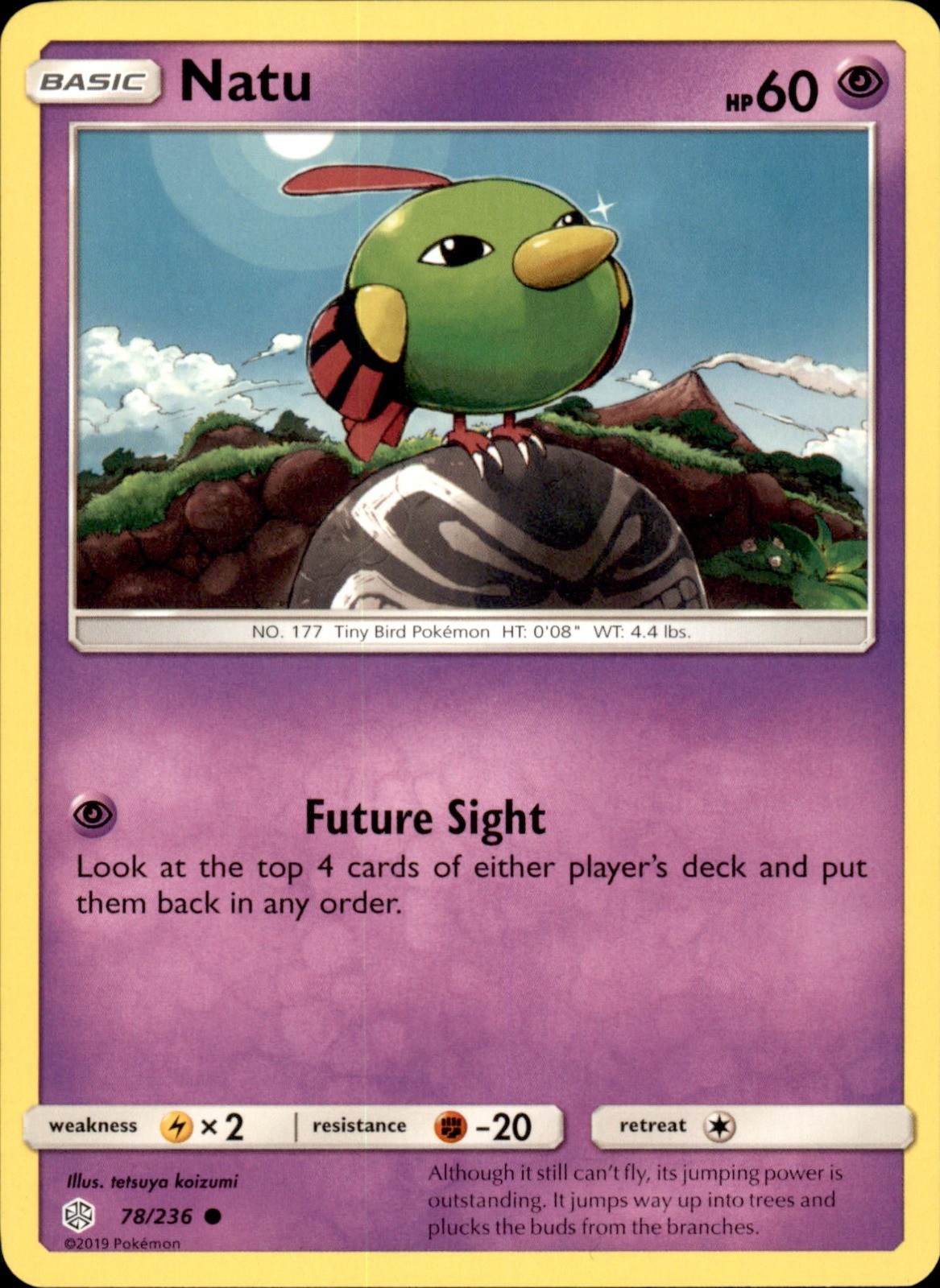 Natu 78/236 - Pokemon SM - Cosmic Eclipse - LP