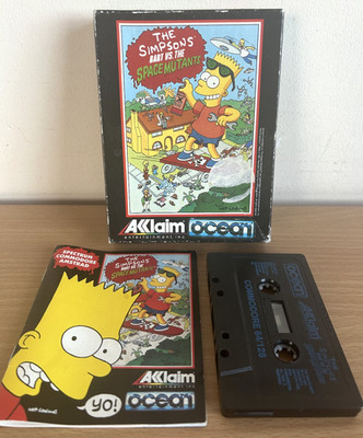 The Simpsons Bart gegen die Space Mutants Commodore 64 Spiel C64 Abgeschlossen