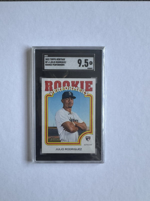 2022 Topps Heritage Julio Rodriguez Rookie Performers SCG 9.5 Mint