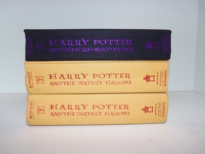 Harry Potter Lot of 3 HC Books - The Deathly Hallows 7 The Half Blood Prince 6