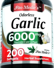 FITO MEDIC'S Lab | Garlic Supplements | Pills | 6000 mg Equivalent... 