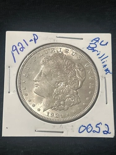 1921-P Morgan Silver Dollar AU Brilliant