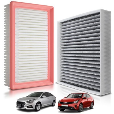 Engine & Cabin Air Filter For Hyundai Accent Kia Rio 2018 2019 2020 2021 2022 