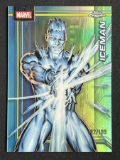 Iceman 2026 Topps Chrome Marvel Comics Aqua Refractor 192/199 #52