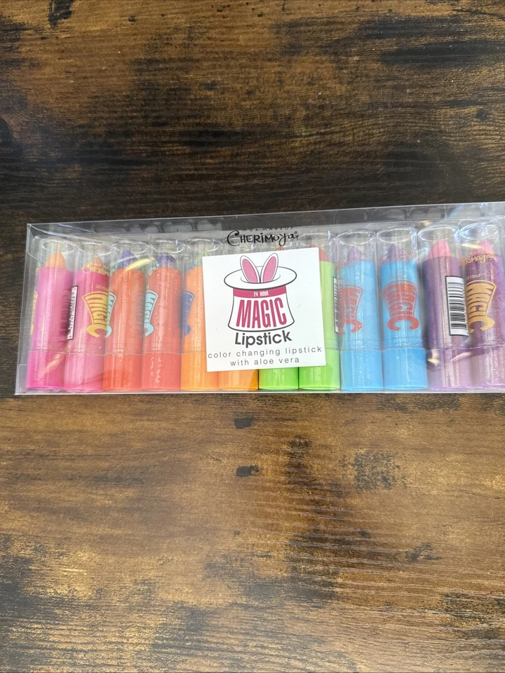 12 PCS Cherimoya Changing Magic Lipstick Lasting Colors Aloe Vera US SELLER - Image 3 of 4