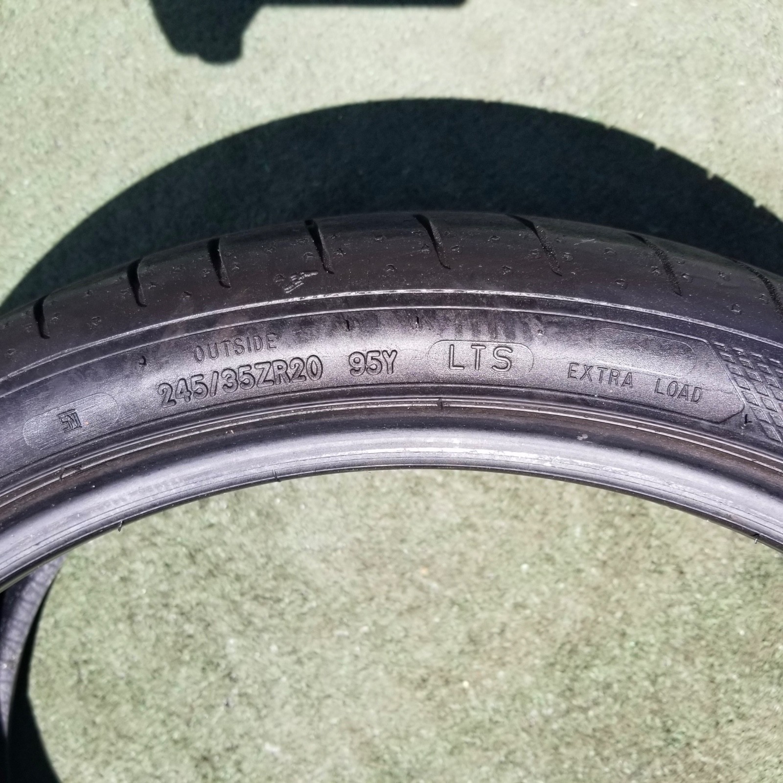 245/35R20 Goodyear Eagle F1 SuperSport Tire 245/35ZR-20 95Y Lotus LTS 100 Tread