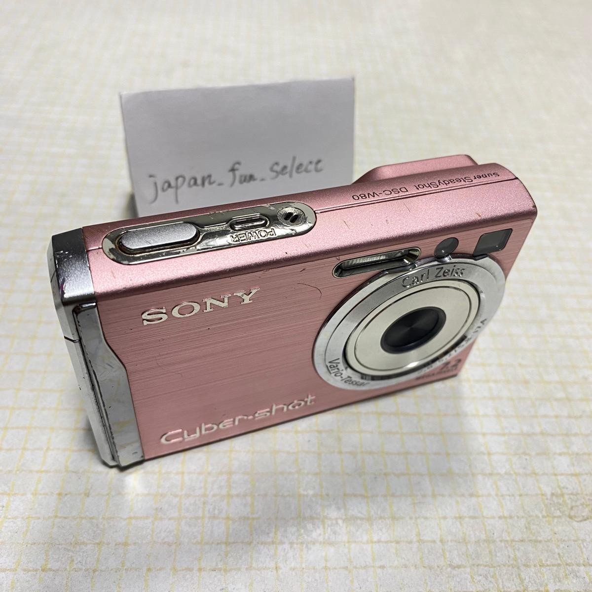 Sony Cyber Shot DSC-W80 Pink Digital Camera 7.2MP 3x Zoom 2.5in