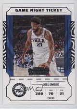 2022-23 Panini Contenders Game Night Ticket Joel Embiid #15 0fp5