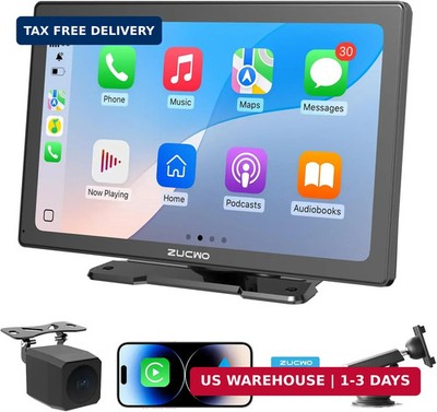 9 Inch Wireless CarPlay Screen for Car, CarPlay & Android Auto Touch Screen Car