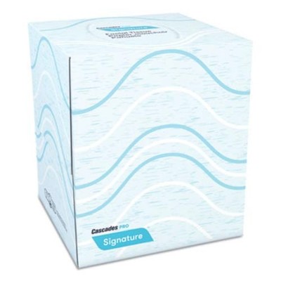 Cascades F700_40_1 Facial Tissue 2-Ply Cube 90 Sheets White