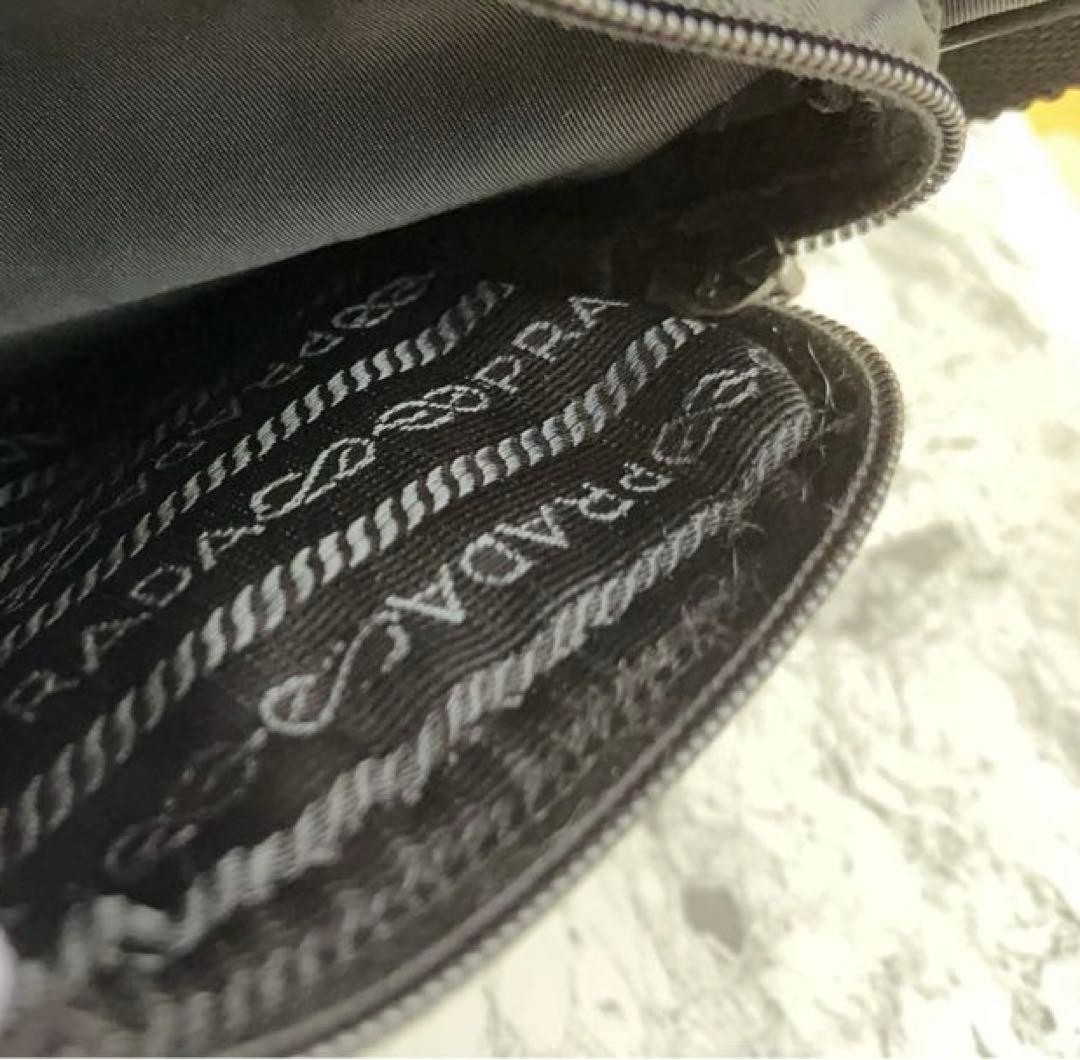 PRADA Amazon Shoulder Bag Triangle Plate Black thumbnail 10