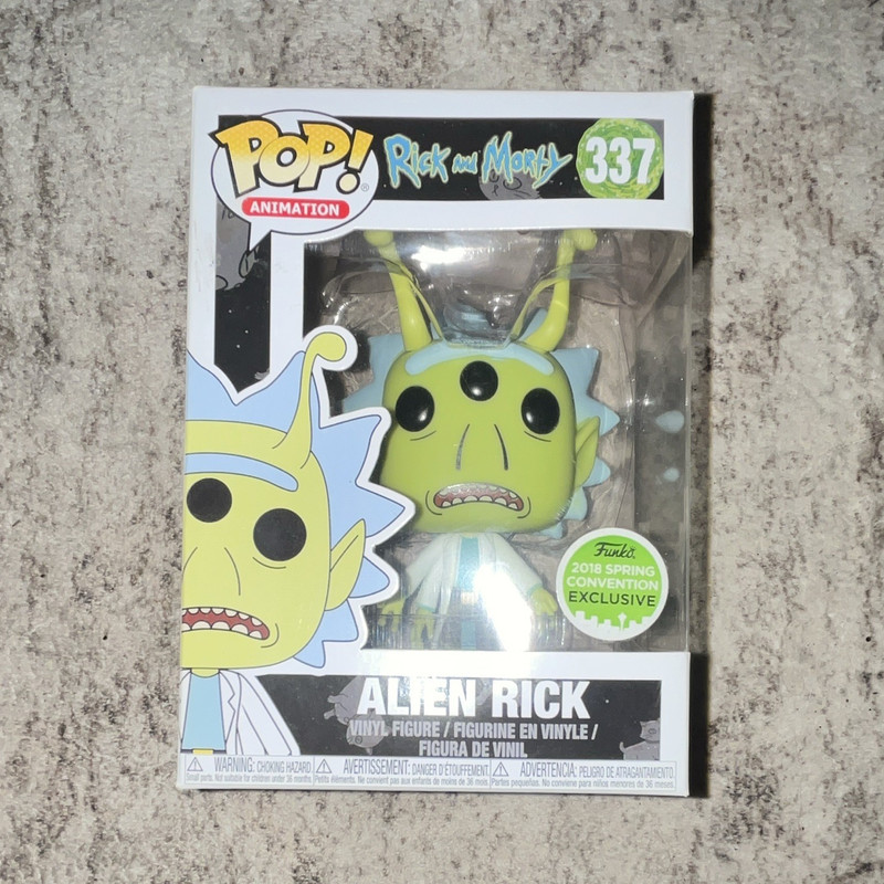 Funko Pop! Animation Rick and Morty Alien Rick Convention Exclusive Vinyl #337