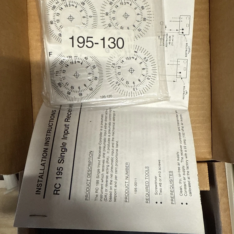 LANDIS & GYR POWERS 195-0011 Single INPUT RECEIVER INOPUT CONTROLLER RC195 - Image 2 of 2