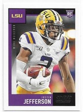 JUSTIN JEFFERSON 2020 Panini Score ROOKIE card #430 LSU Tigers Vikings NM. rookie card picture