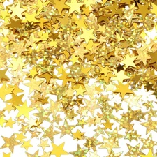 Hestya 60g Star Confetti Glitter Table 10mm and 6mm, Gold Set 