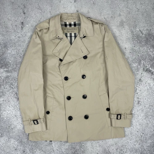 Burberry London Trench Cappotto Uomo Gbburlimcas Doppiopetto Beige Taglia 54