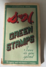 S&H GREEN STAMPS VINTAGE SAVER BOOK
