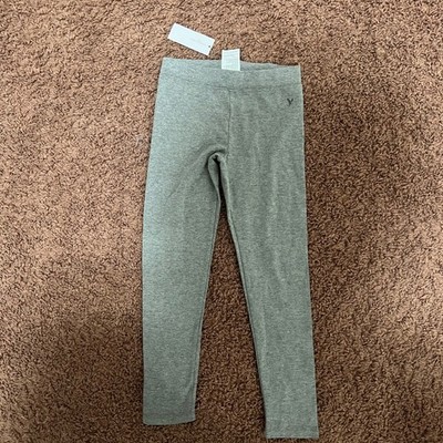 American Eagle Kids Gray Leggings Soft Stretch Casual Everyday Size 6 NWT