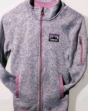Avalanche Outdoor Supply Co Girls Fleece Youth Jacket Gray Sweater Size 10/12