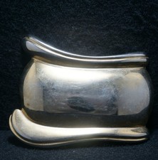 WI09140 VERY COOL VINTAGE 1970s ABSTRACT FASHION ARTWORK UNISEX BELT BUCKLE