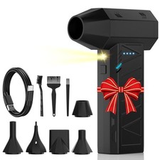 Electric Air Duster, High-Speed Brushless Motor Turbo Blower, 4-Gear
