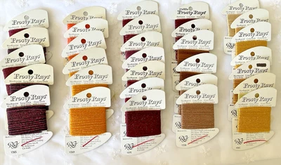 Rainbow Gallery Frosty Rays Thread Lot of 31 Cards Assorted  Fall Colors New - Image 1 of 4