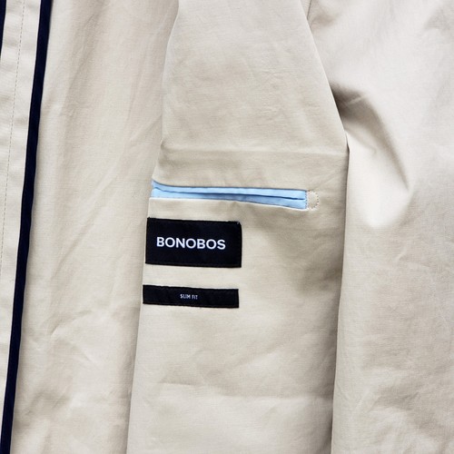 BONOBOS Tessuti Sondrio Italian Stretch Chambray Mens 40S Athletic Blazer Jacket - Picture 14 of 15