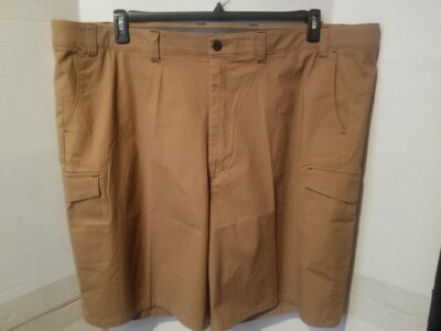 HAGGAR THE ACTIVE SERIES FREE TREK TruTemp 365 Tan Cargo Shorts - Size 50W - NWT
