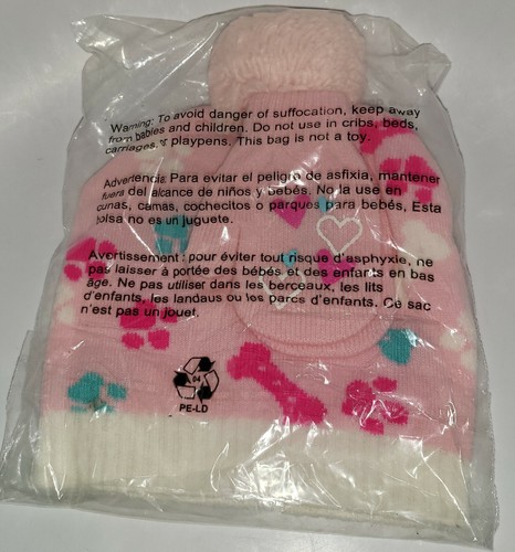 Nickelodeon Paw Patrol Girl's Hat & Gloves Set Kids Pink New With Tag NWT - Picture 3 of 12