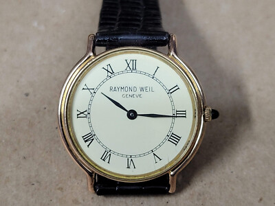 RAYMOND WEIL☆ 腕時計☆18k Raymond Weil Geneve 18K Gold EP Ref 9983 Tank Vintage Watch