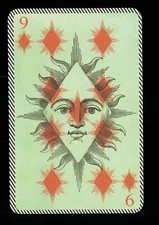 Transformation playing card Christian Lacroix 9 of Diamonds Q70d