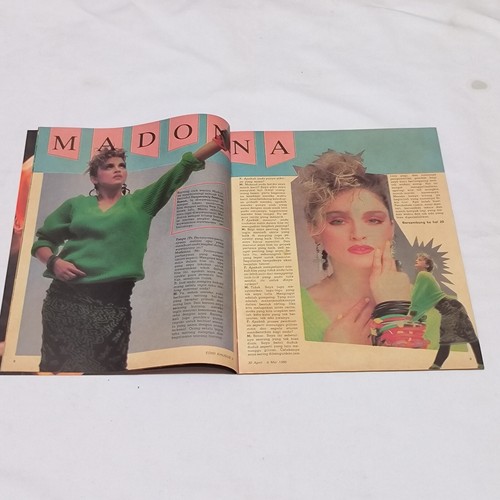 Madonna on cover HAI MAGAZINE 1985 INDONESIA- elvis presley prince nena - Picture 3 of 12