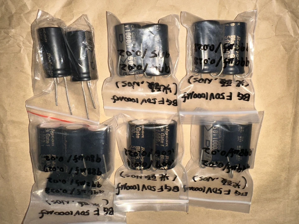 1 Stück Rubycon Black Gate F 1000uF/50V Kondensator NEW OLD STOCK - Bild 2 von 4