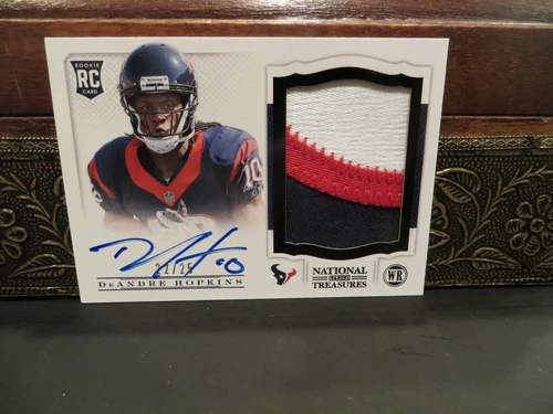 National Treasures Autograph Rookie Jersey Texans DeAndre Hopkins 22/25   2013