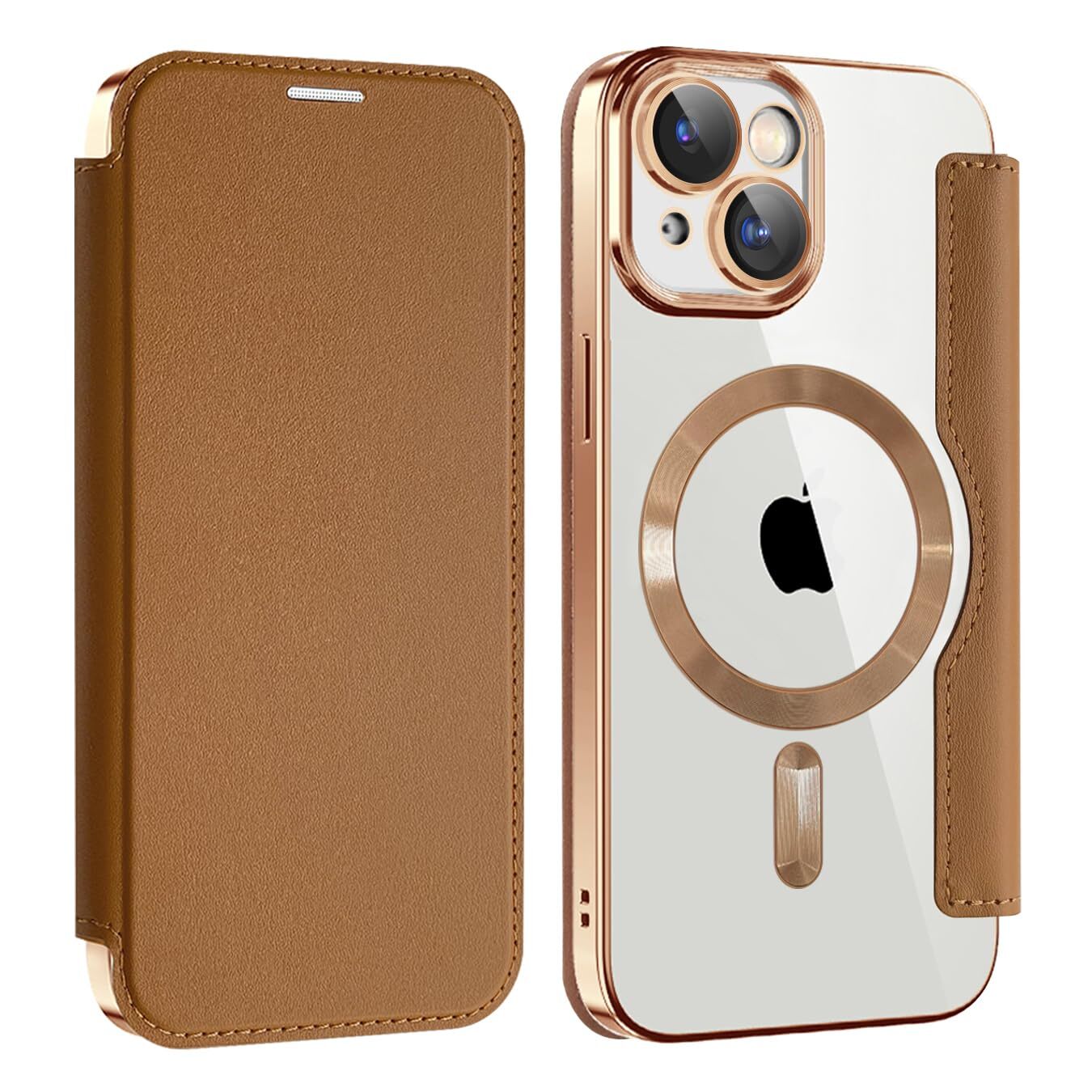 REHOOF for iPhone 14 case notebook type magsafe compatible 6.1 inch back t 238