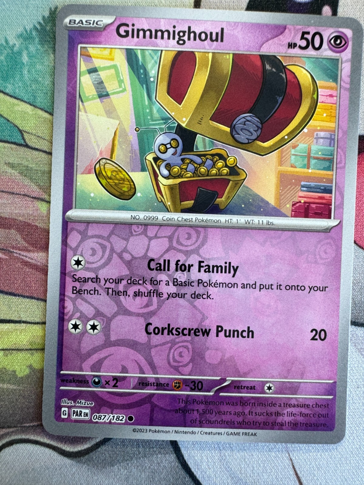 Gimmighoul Reverse Holo English Pokemon TCG BKBS484