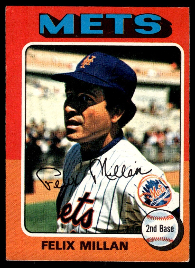 1975 O-Pee-Chee Felix Millan New York Mets #445 R55