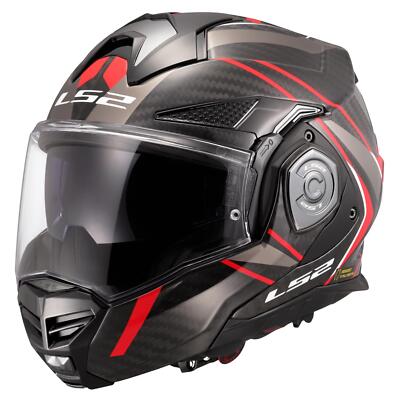 LS2 FF901 ADVANT X CARBON FIBRE MODULAR FLIP UP MOTORCYCLE HELMET