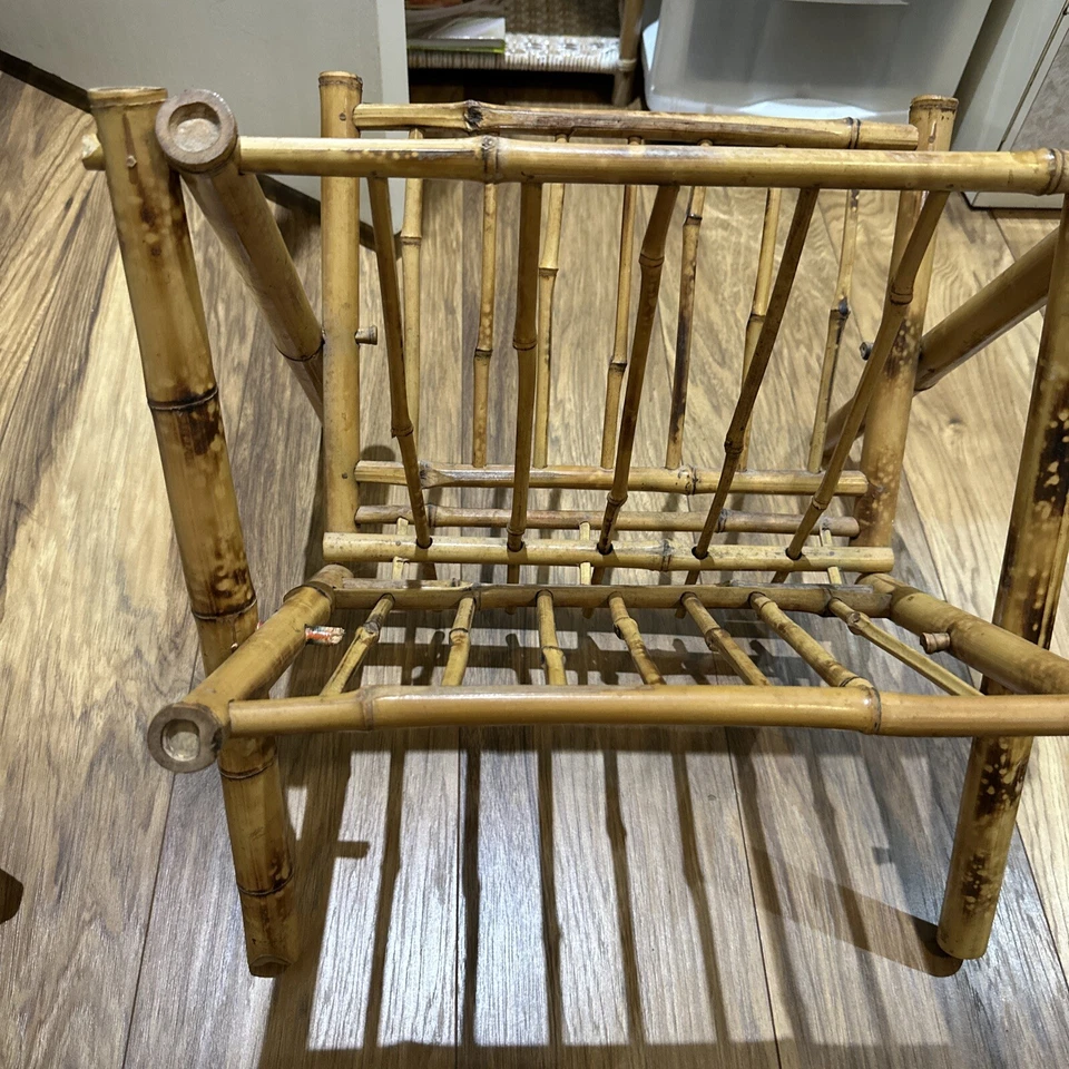 Porta libros MCM de bambú vintage Foto 2 de 4