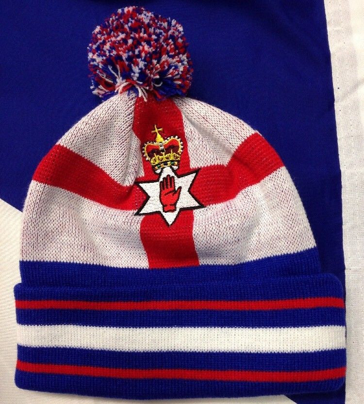 ulster union jack bobble hat loyalist red hand RFC
