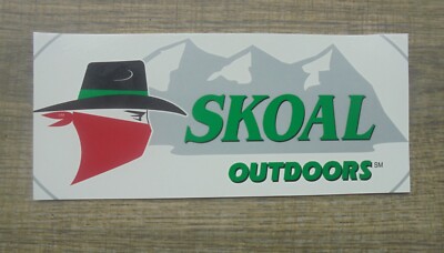 VINTAGE SKOAL OUTDOORS MOUNTAIN SCENE-DECAL/STICKER 6.5X3''