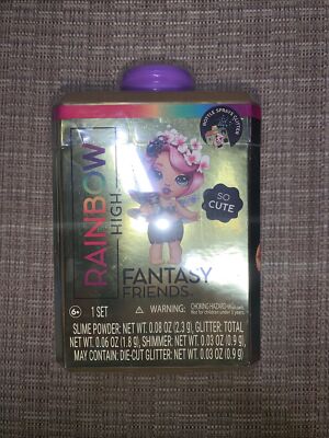 Rainbow High Fantasy Friends Perfume Bottle Create Glitter Slime 6+ Purple Top