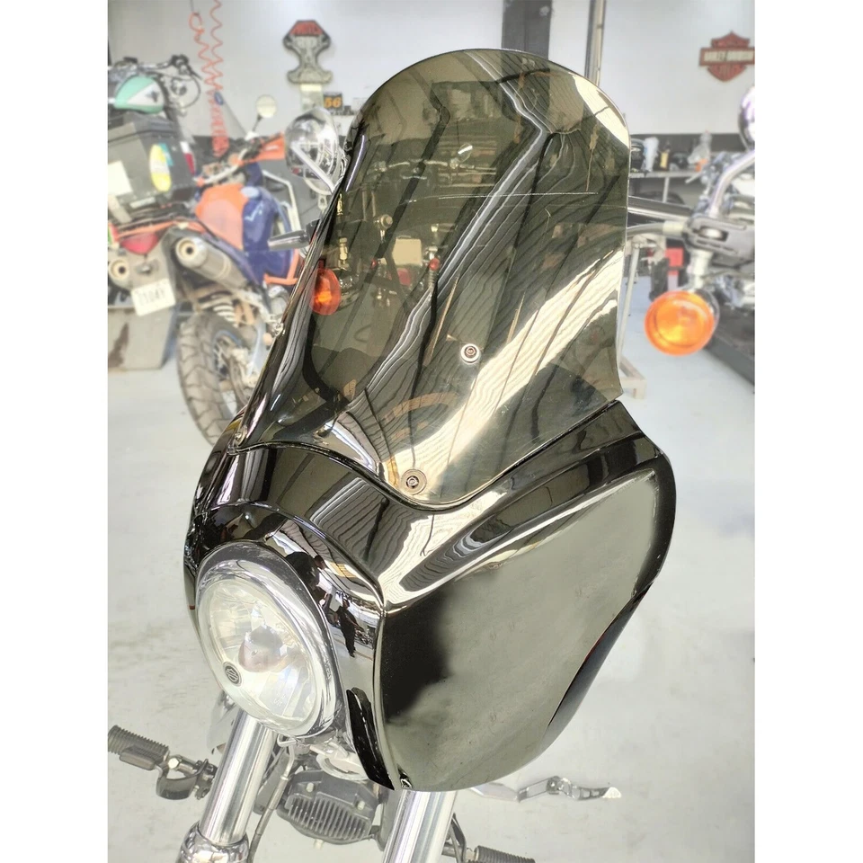 Carenado de faros delanteros parabrisas de 15"" para Harley Dyna Wide Super Glide T-Sport Foto 4 de 4