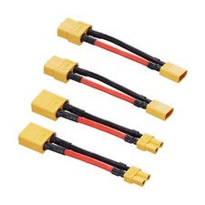XT60 Male to XT30 Famale Adapter with 14AWG Cable and Male XT30 to Female XT6...