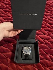 David Yurman Watch Black Alligator Leather 